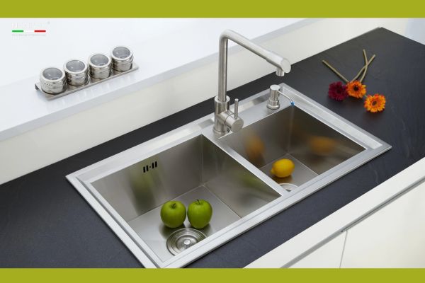 chậu rủa thiết kế 2 hố