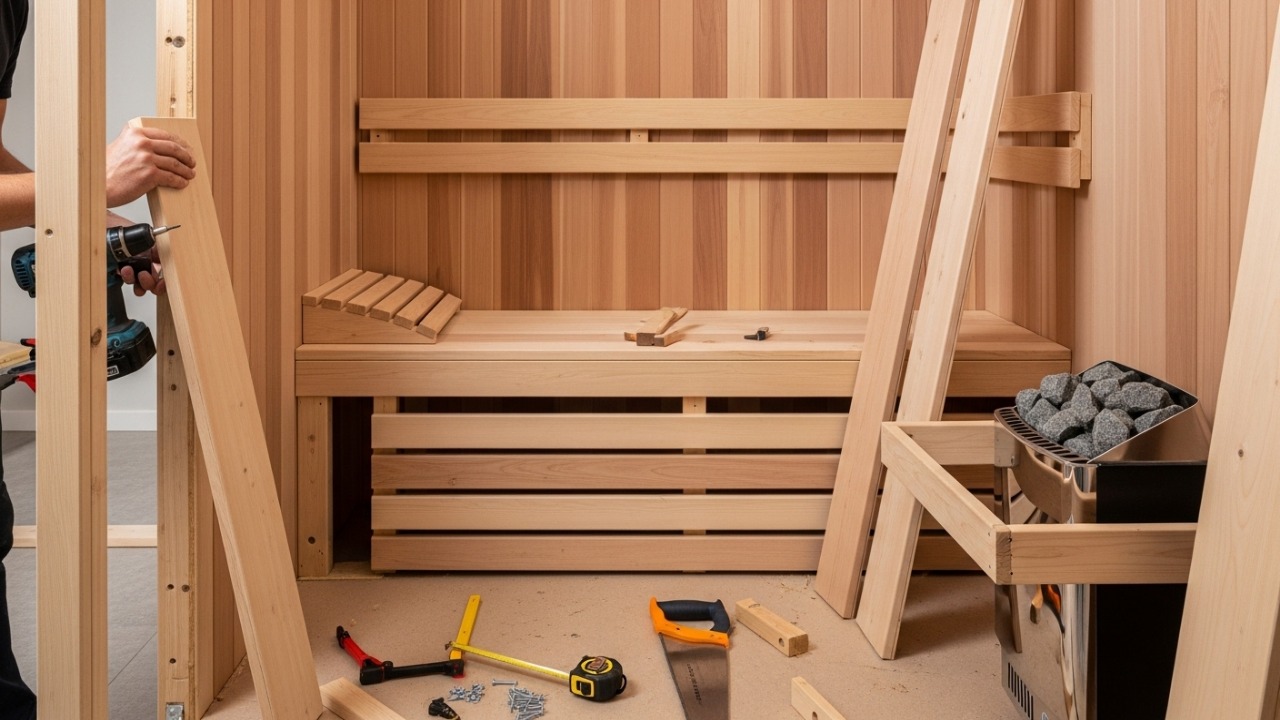 Giá thi công phòng xông hơi khô tại nhà