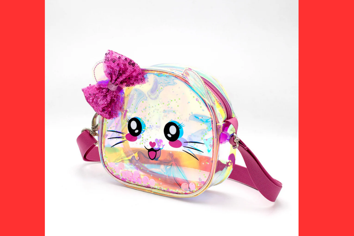 Túi đeo chéo Sparkle Kitty thiết kế xinh xắn cho bé gái